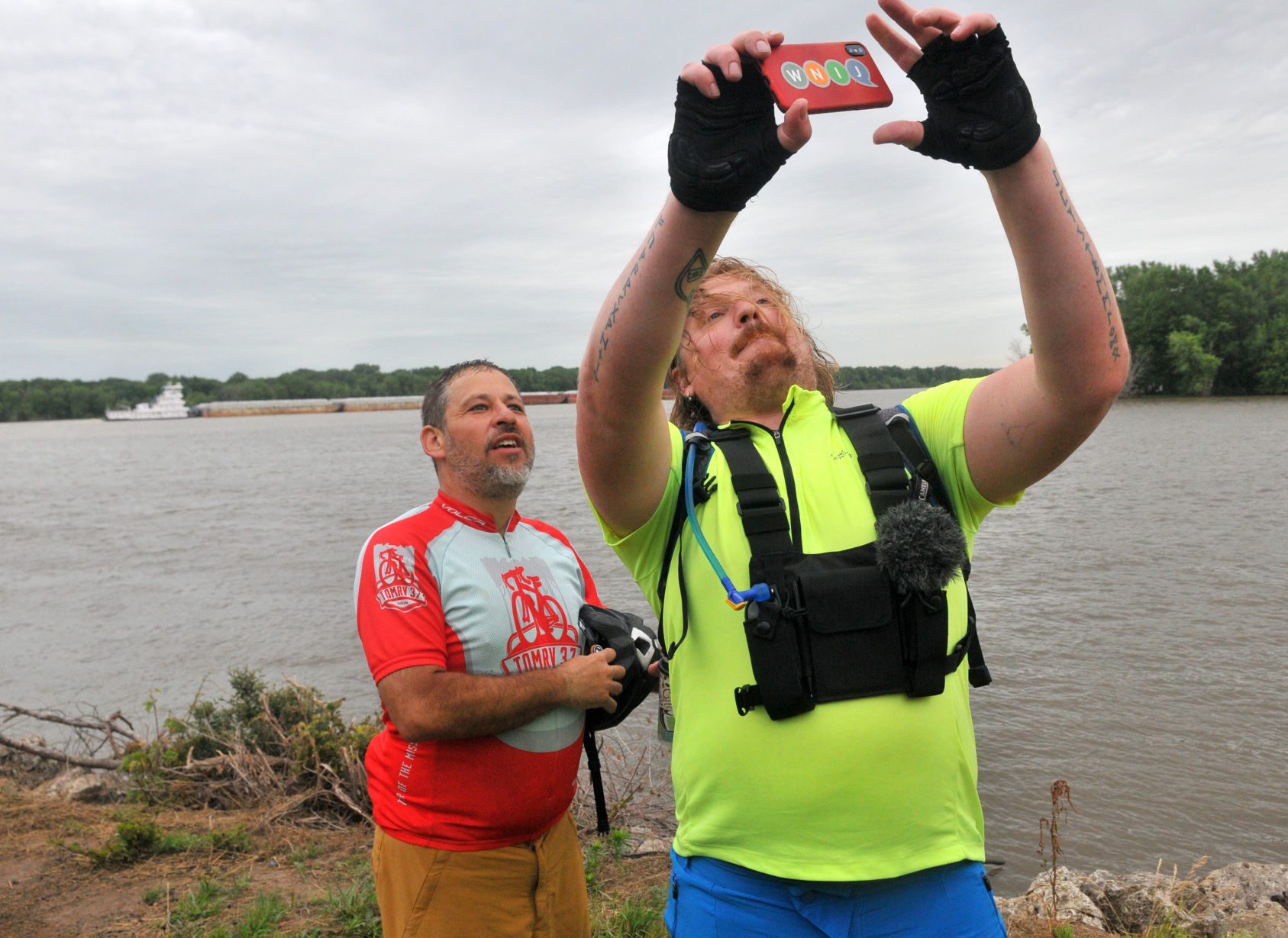 NIU faculty member Dan Libman and WNIJ producer Carl Nelson ride the 320-mile Rock River Trail by bicycle.